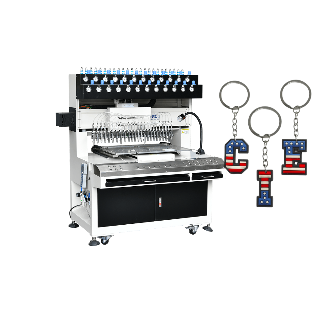 Mini Emotion soft pvc Keychain filling machine